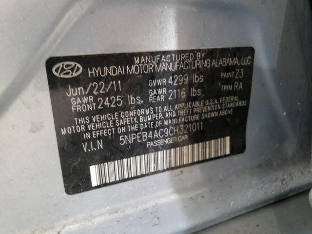 Photo 10 from auction – 2012 HYUNDAI SONATA GLS with VIN 5NPEB4AC9CH321011