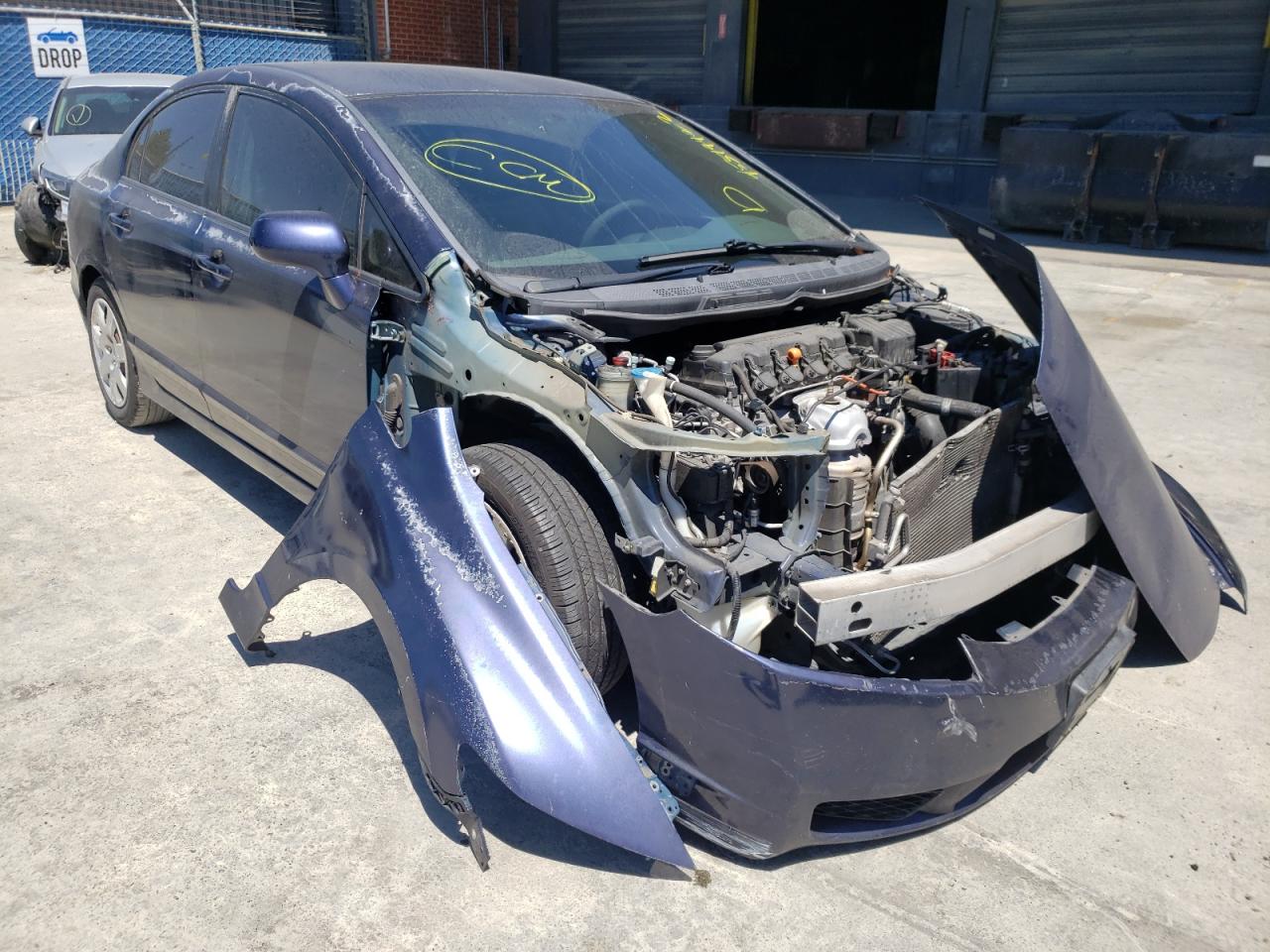 HONDA CIVIC LX 2010 with VIN 2HGFA1F56AH535526 - Photo from auction