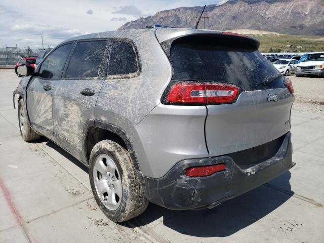 Photo 3 from auction – 2016 JEEP CHEROKEE S with VIN 1C4PJLAB7GW113755