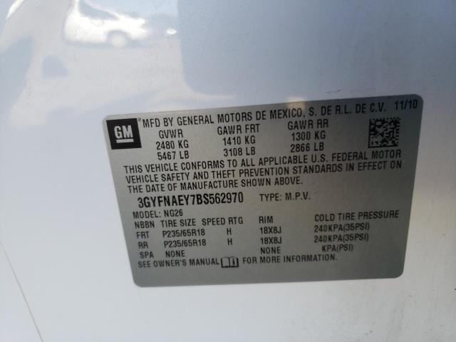 Photo 10 from auction – 2011 CADILLAC SRX LUXURY with VIN 3GYFNAEY7BS562970