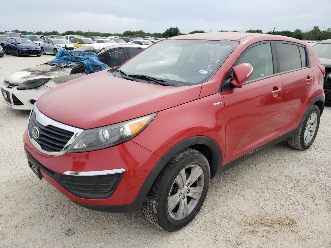 Photo 2 from auction – 2012 KIA SPORTAGE L with VIN KNDPBCA27C7216904