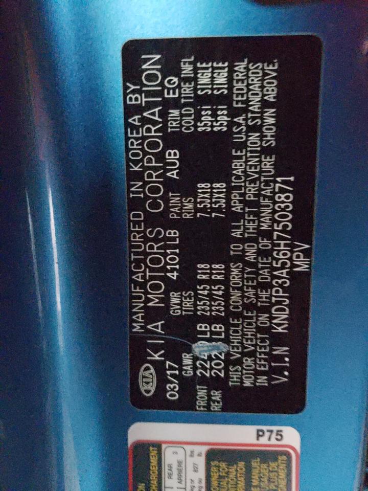 Photo 11 from auction – 2017 KIA SOUL + with VIN KNDJP3A56H7503871