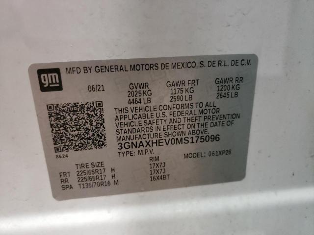 Photo 10 from auction – 2021 CHEVROLET EQUINOX LS with VIN 3GNAXHEV0MS175096