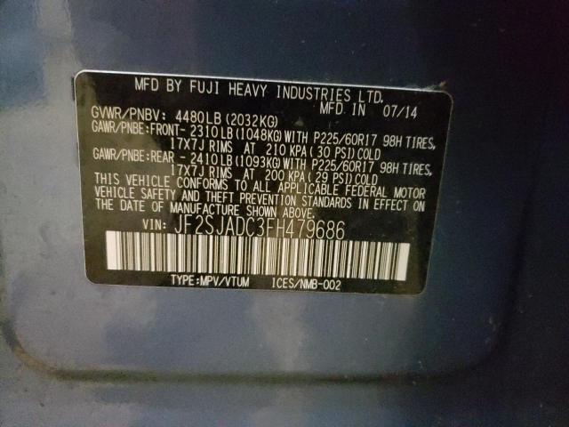 Photo 10 from auction – 2015 SUBARU FORESTER 2 with VIN JF2SJADC3FH479686