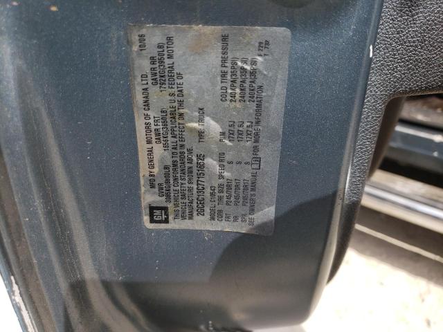 Photo 10 from auction – 2007 CHEVROLET SILVERADO with VIN 2GCEC13C771516525