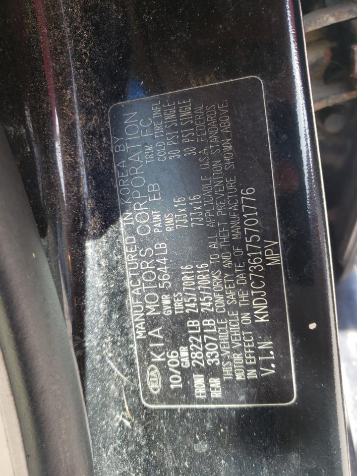 Photo 10 from auction – 2007 KIA SORENTO with VIN KNDJC736175701776