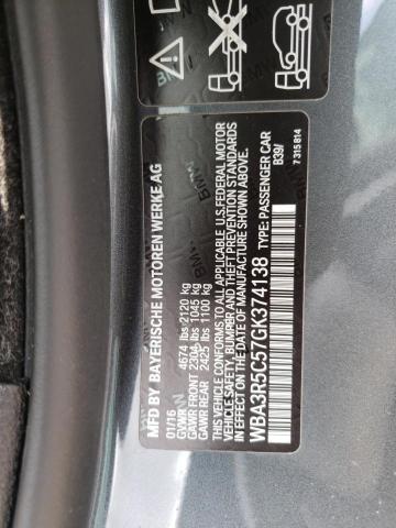 Photo 10 from auction – 2016 BMW 435 XI with VIN WBA3R5C57GK374138