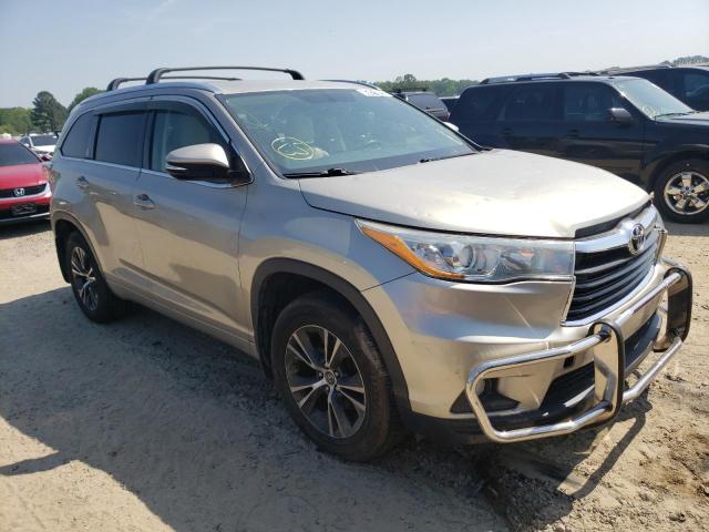 TOYOTA HIGHLANDER 2016 with VIN 5TDJKRFH4GS287785 - Photo from auction