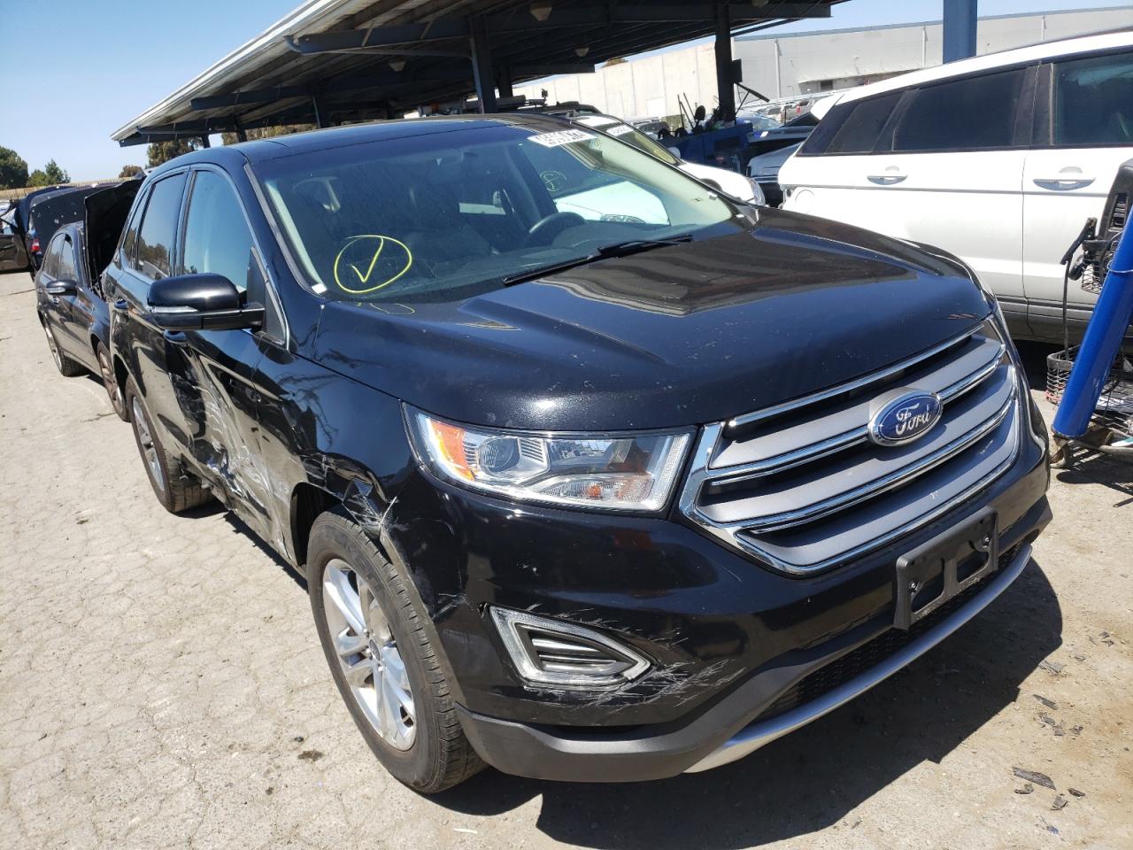 FORD EDGE SEL 2018 with VIN 2FMPK3J95JBB86573 - Photo from auction