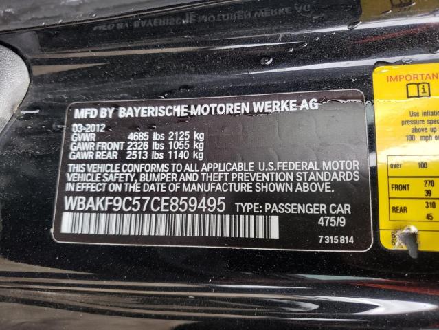 Photo 10 from auction – 2012 BMW 335 XI with VIN WBAKF9C57CE859495