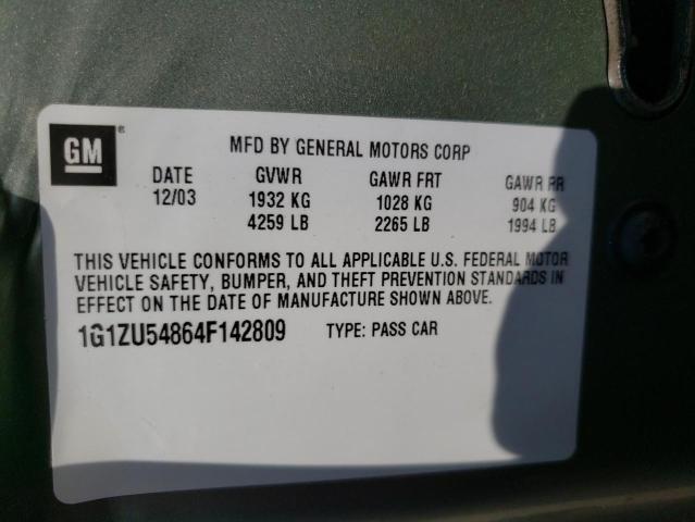 Photo 10 from auction – 2004 CHEVROLET MALIBU LT with VIN 1G1ZU54864F142809