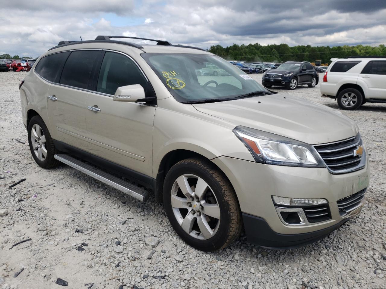 CHEVROLET TRAVERSE L 2015 with VIN 1GNKRJKD8FJ144829 - Photo from auction