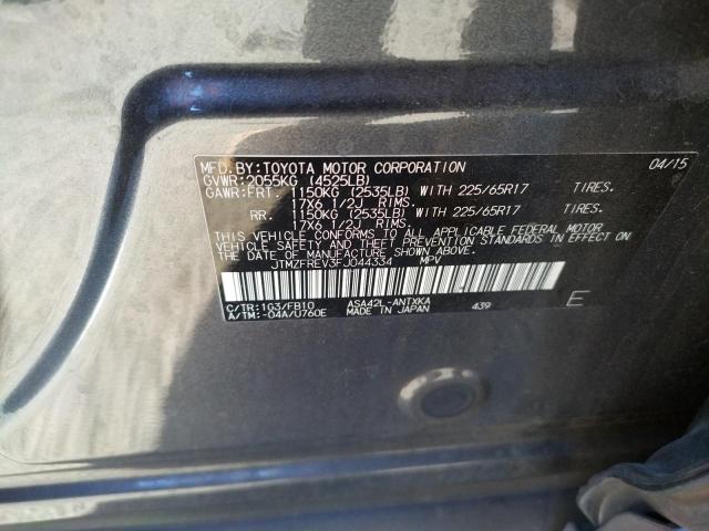 Photo 10 from auction – 2015 TOYOTA RAV4 LE with VIN JTMZFREV3FJ044334