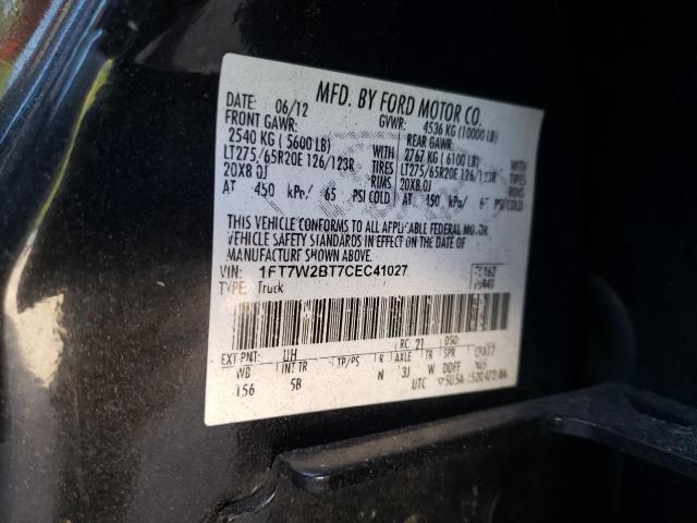 Photo 10 from auction – 2012 FORD F250 SUPER with VIN 1FT7W2BT7CEC41027
