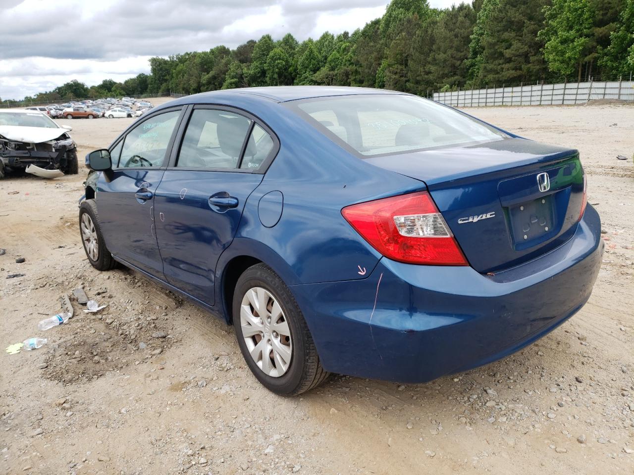 Photo 3 from auction – 2012 HONDA CIVIC LX with VIN 2HGFB2F51CH562087