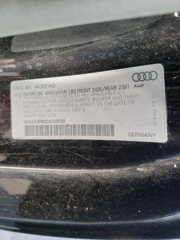 Photo 10 from auction – 2013 AUDI A5 PREMIUM with VIN WAULFAFR6DA036036