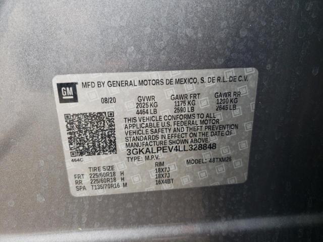 Photo 10 from auction – 2020 GMC TERRAIN SL with VIN 3GKALPEV4LL328848