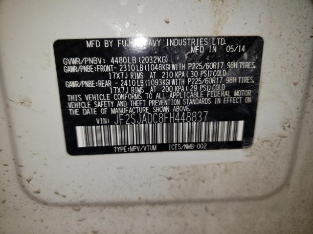 Photo 10 from auction – 2015 SUBARU FORESTER 2 with VIN JF2SJADC8FH448837
