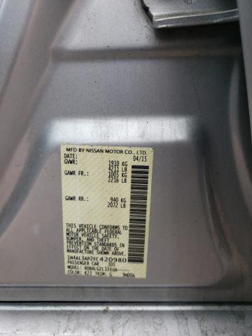 Photo 10 from auction – 2015 NISSAN ALTIMA 2.5 with VIN 1N4AL3AP2FC420980