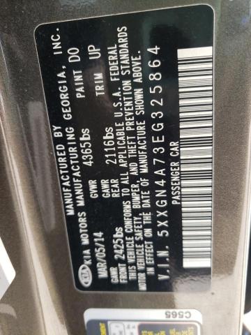 KIA OPTIMA EX 2014 with VIN 5XXGN4A73EG325864 - Photo from auction