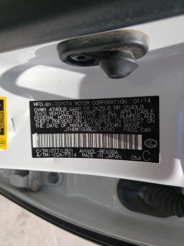 Photo 10 from auction – 2014 LEXUS ES 300H with VIN JTHBW1GG8E2053040