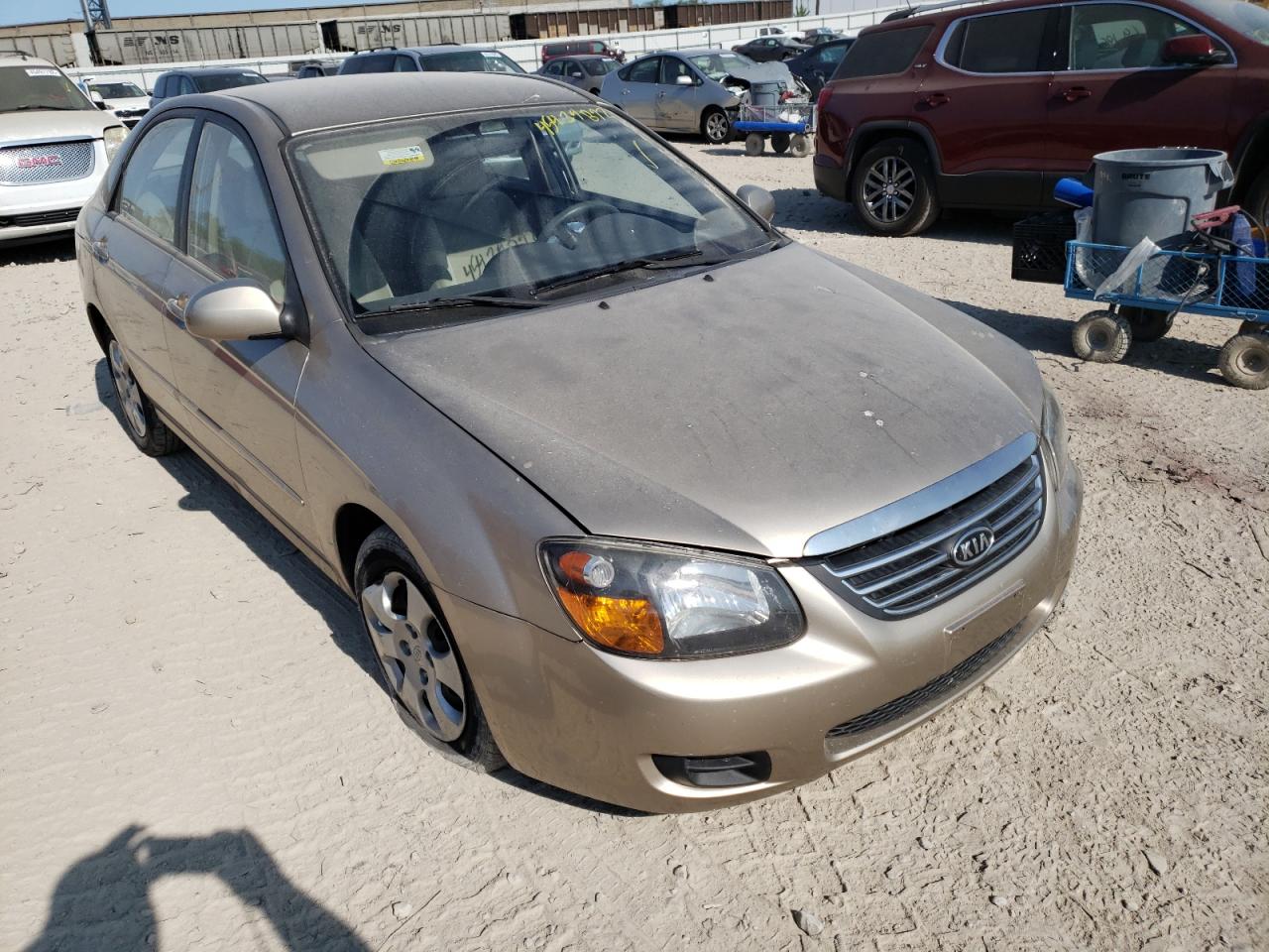 KIA SPECTRA 2009 with VIN KNAFE221595618439 - Photo from auction