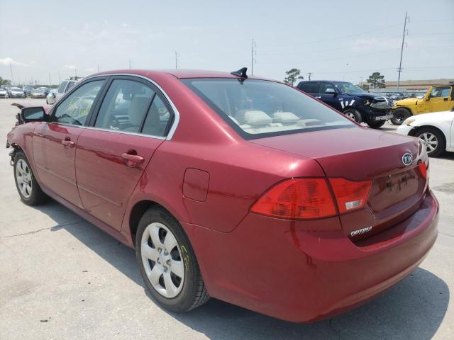 Photo 3 from auction – 2009 KIA OPTIMA LX with VIN KNAGE228395295767