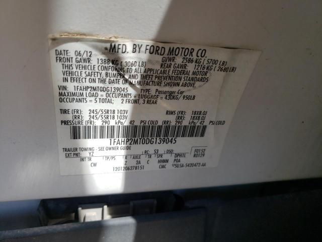 Photo 10 from auction – 2013 FORD TAURUS POL with VIN 1FAHP2MT0DG139045