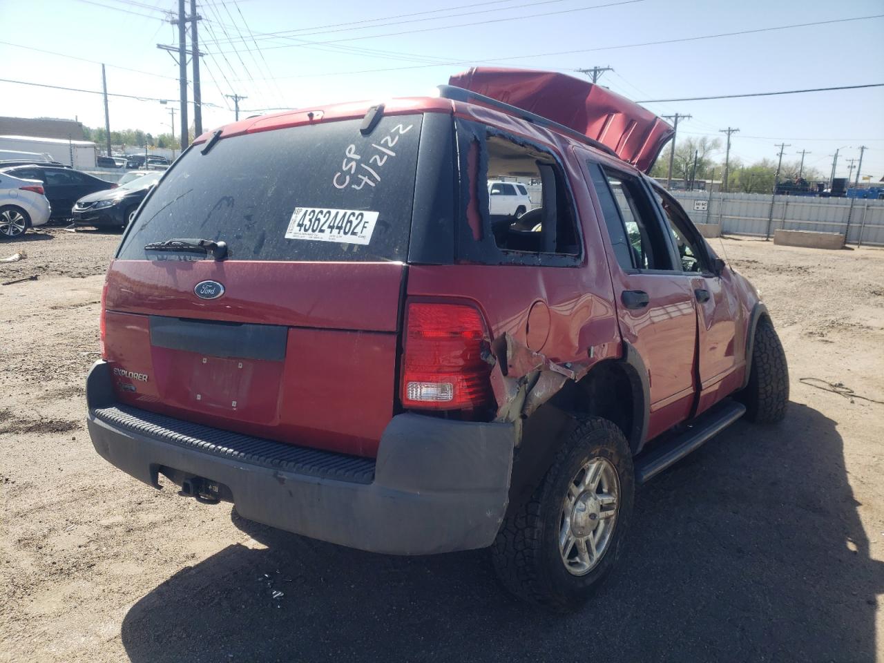Photo 4 from auction – 2003 FORD EXPLORER X with VIN 1FMZU72K13ZA20210