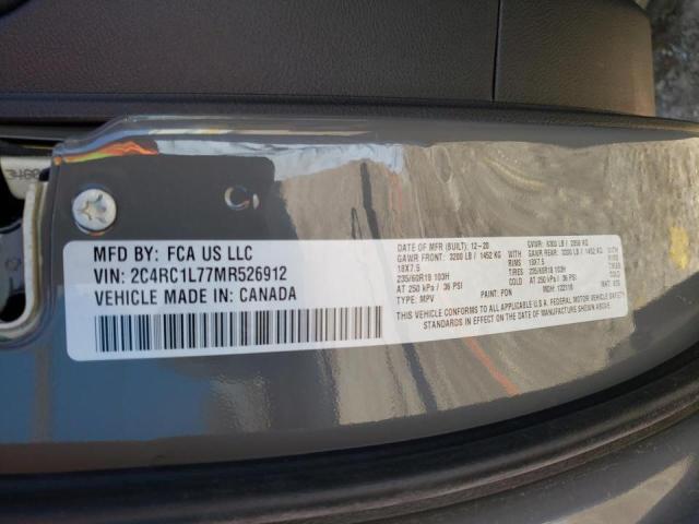 Photo 10 from auction – 2021 CHRYSLER PACIFICA H with VIN 2C4RC1L77MR526912