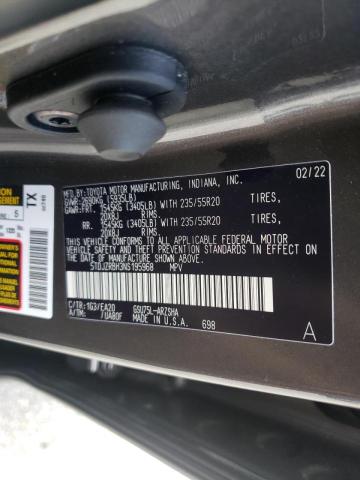 Photo 10 from auction – 2022 TOYOTA HIGHLANDER with VIN 5TDJZRBH3NS195968