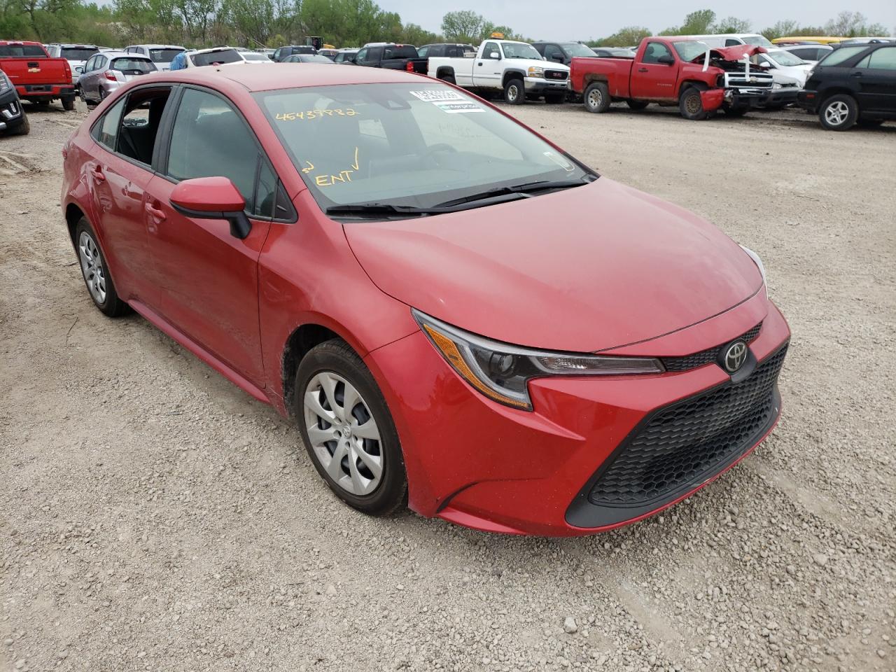 TOYOTA COROLLA LE 2021 with VIN 5YFEPMAE6MP184231 - Photo from auction