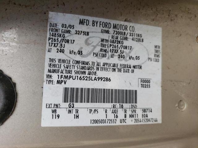 Photo 10 from auction – 2005 FORD EXPEDITION with VIN 1FMPU16525LA99286