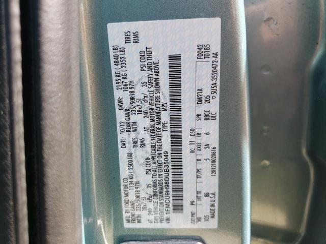 Photo 10 from auction – 2013 FORD ESCAPE SEL with VIN 1FMCU9H98DUB35049