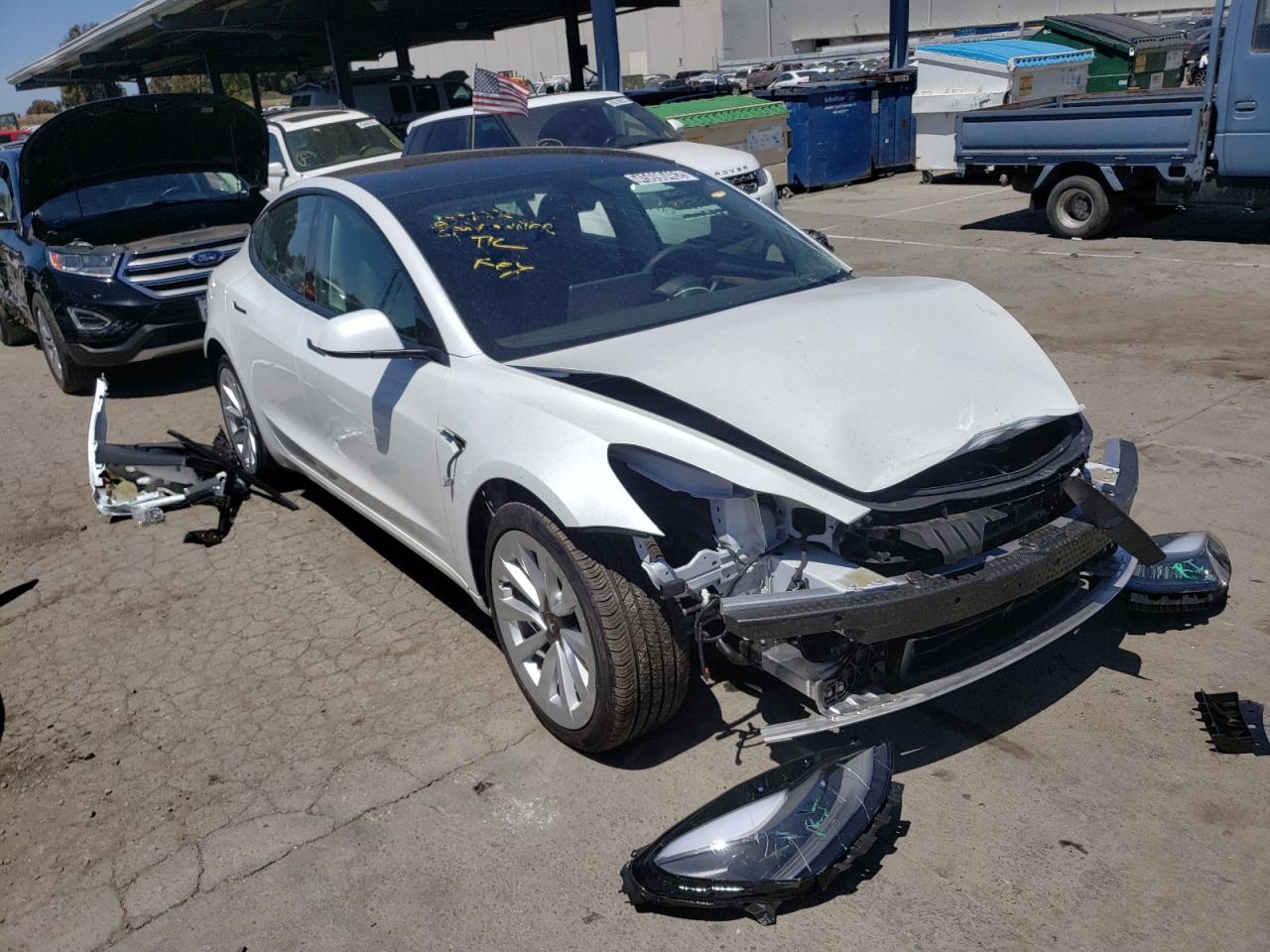 TESLA MODEL 3 2022 with VIN 5YJ3E1EA8NF145155 - Photo from auction
