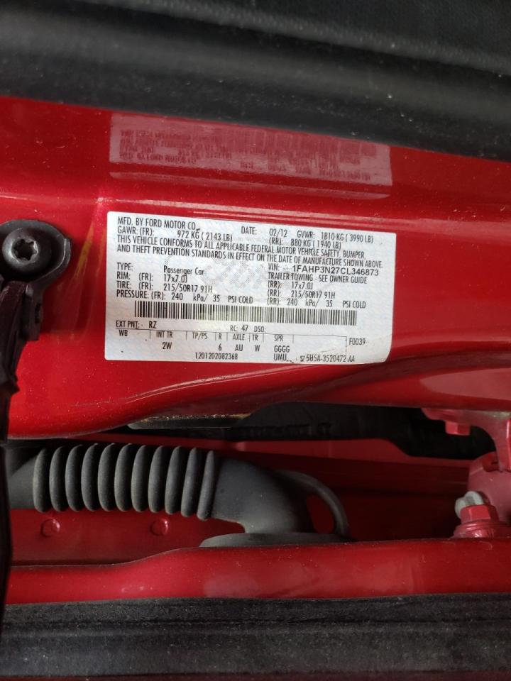 Photo 10 from auction – 2012 FORD FOCUS TITA with VIN 1FAHP3N27CL346873