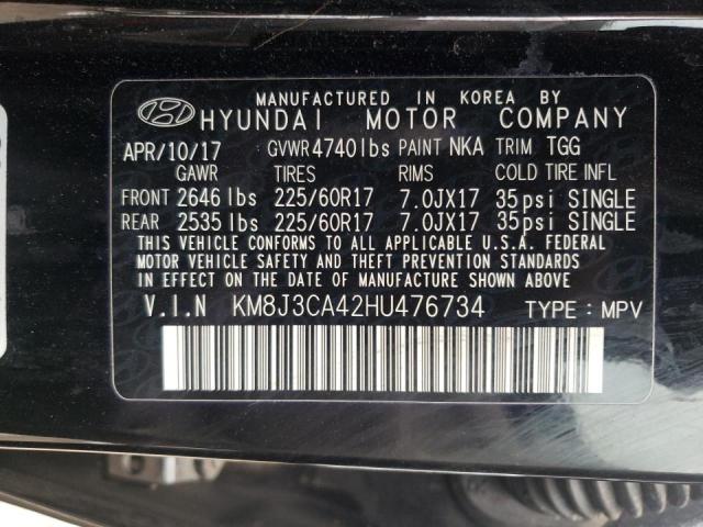 Photo 10 from auction – 2017 HYUNDAI TUCSON LIM with VIN KM8J3CA42HU476734