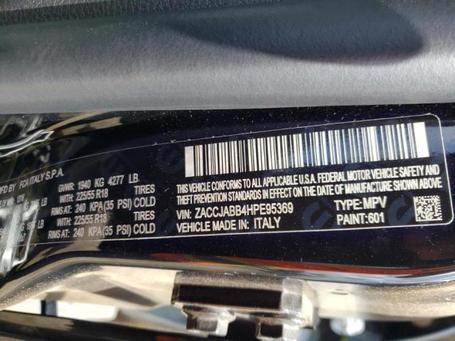 Photo 10 from auction – 2017 JEEP RENEGADE L with VIN ZACCJABB4HPE95369