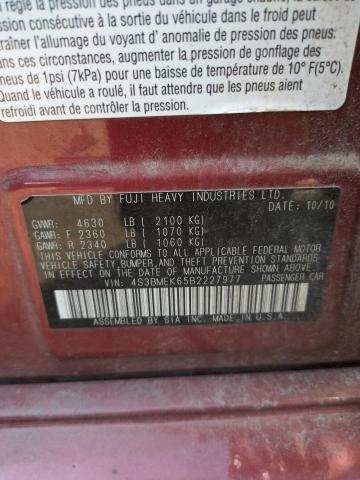Photo 10 from auction – 2011 SUBARU LEGACY 3.6 with VIN 4S3BMEK65B2227977