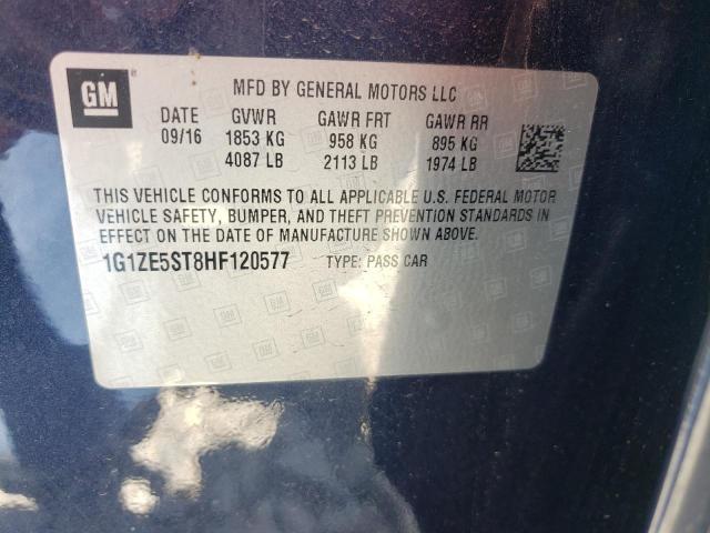 Photo 10 from auction – 2017 CHEVROLET MALIBU LT with VIN 1G1ZE5ST8HF120577
