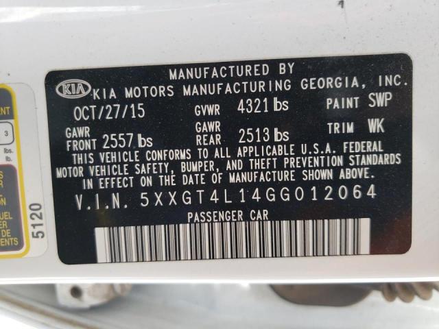Photo 10 from auction – 2016 KIA OPTIMA LX with VIN 5XXGT4L14GG012064
