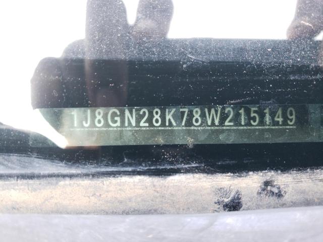 Photo 10 from auction – 2008 JEEP LIBERTY SP with VIN 1J8GN28K78W215149