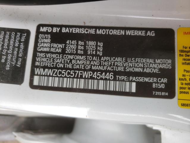 Photo 10 from auction – 2015 MINI COOPER S C with VIN WMWZC5C57FWP45446