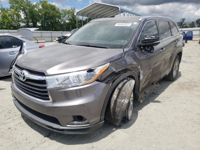 Photo 2 from auction – 2016 TOYOTA HIGHLANDER with VIN 5TDYKRFH7GS134218