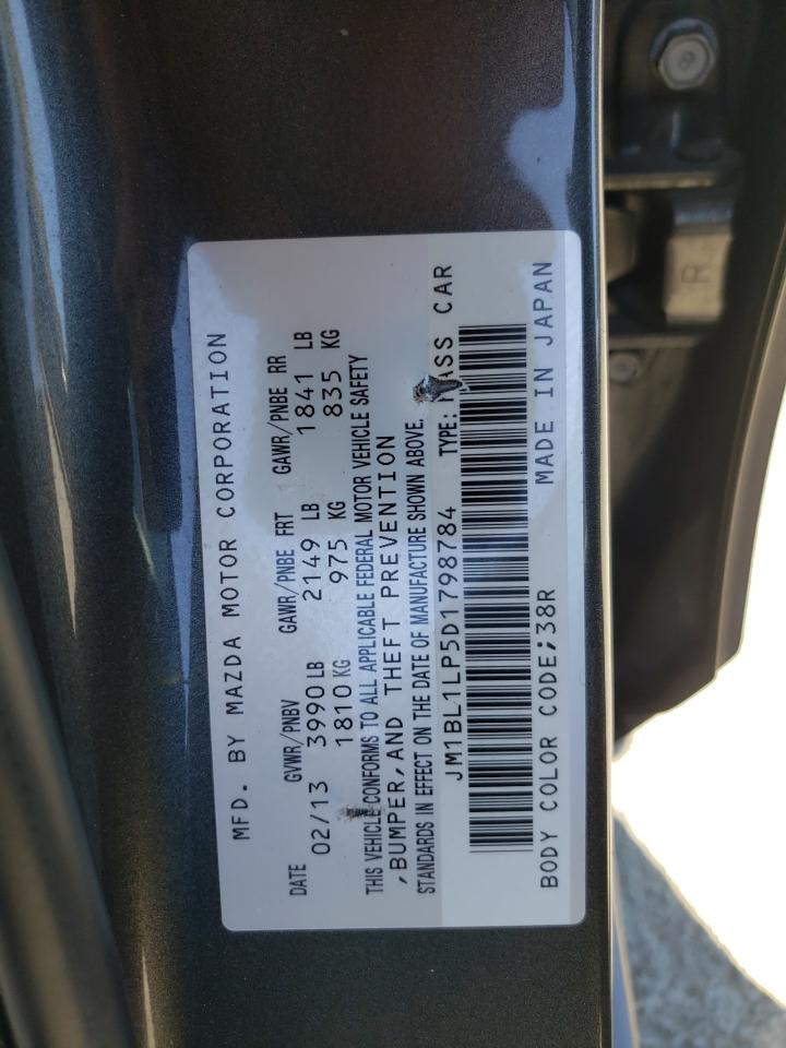 Photo 10 from auction – 2013 MAZDA 3 I with VIN JM1BL1LP5D1798784