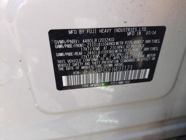 Photo 10 from auction – 2015 SUBARU FORESTER 2 with VIN JF2SJAFC0FH493123