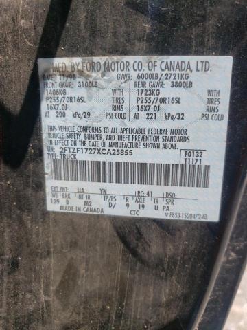 Photo 10 from auction – 1999 FORD F-150 with VIN 2FTZF1727XCA25855