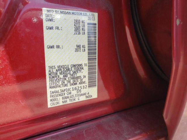 Photo 10 from auction – 2014 NISSAN ALTIMA 2.5 with VIN 1N4AL3AP1EC162532