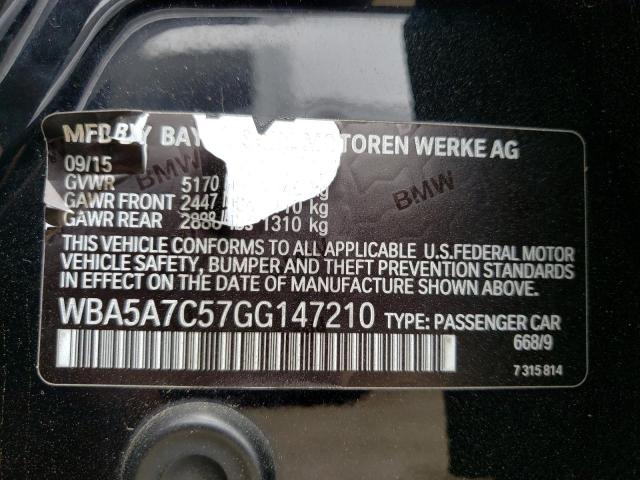 Photo 10 from auction – 2016 BMW 528 XI with VIN WBA5A7C57GG147210
