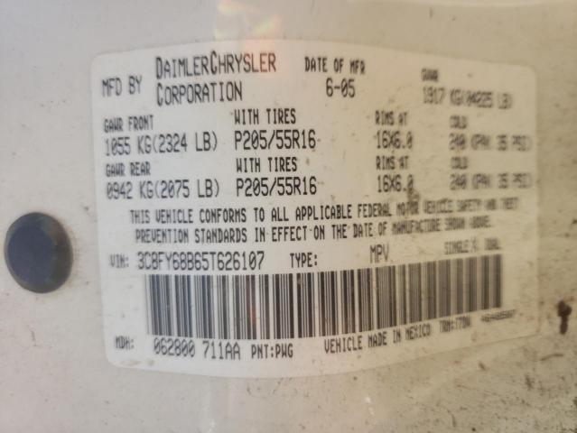 Photo 10 from auction – 2005 CHRYSLER PT CRUISER with VIN 3C8FY68B65T626107